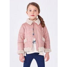 Mayoral 2-9 Yaş Kız Çocuk Deri Mont Pudra