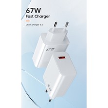 Sprange PT-X67 67W 6A Ultra Turbo Fast Hızlı Qualcomm Quick Charge 4.0 Type-C Kablolu Şarj Seti