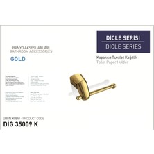 Karlim Mesa Teknik Karlim Dicle Gold Kapaksız Tuvalet Kağıtlık Dig 35009-K
