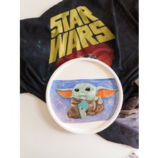 Kedi Creative Arts Baby Yoda Temalı Dekoratif Beton Tepsi