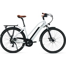 Elektrikli Bisiklet B15 | Pedelec Beyaz | Extra Güçlü 36V 14.0AH Samsung Batarya | 28"