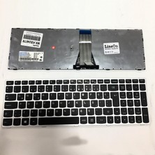 LineOn Lenovo Ideapad 300-15IBR Notebook Klavye Gri Çerçeve