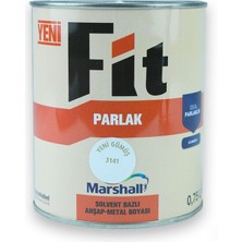 Marshall Fit Parlak Ahşap Metal Boyası Y.Gümüş 0,75 L