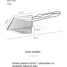 Oloey Paslanmaz Çelik Kedi Kumu Küreği Tuvalet Seçici Rutin Tavuk Evcil Hayvan Küreği (Yurt Dışından)