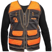 Hunthink Haki Turunculu Avcı Yeleği Çok Cepli Hafif Tasarım Su Geçirmez 3XL