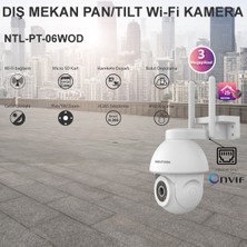 Neutron Gece Görüşlü LED Işıklı 360° Dönebilen Alarmlı 3 Mp Ip Wifi Dış Ortam Güvenlik Kamerası