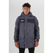 Diadora Forza Anorak Uzun Mont Antrasit Erkek Kesim Kalıbı ile Modern Tasarım