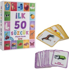 Diytoy Ilk 50 Sözcük Hafıza Kartları Bebek Eğitici Oyuncak Zeka Gelişim Seti