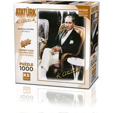 KS Games Kahve Içen Atatürk 1000 Parça Puzzle