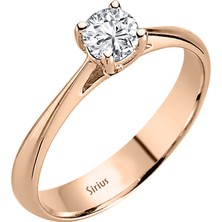 Sirius Pırlanta D Renk 0,31 Karat Pırlanta Tektaş Yüzük 0410R0050