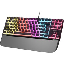 Gamepower Suki Tkl Mekanik Red Outemu Switch Puding Keycaps Türkçe Q USB Gaming Klavye