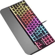 Gamepower Suki Tkl Mekanik Red Outemu Switch Puding Keycaps Türkçe Q USB Gaming Klavye