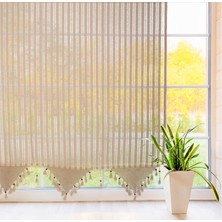 Buldan Concept Buldan Çizgili Tül PERDE160X170CM