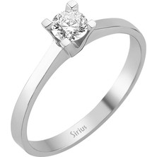 Sirius Pırlanta F Renk 0,31 Karat Pırlanta Tektaş Yüzük 0415R0028