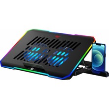 Havit Gamenote F2069 Cooling Pad Rgb Gaming Laptop Soğutucu - Ayarlanabilir 2 Büyük Fan 2000RPM