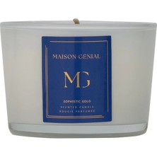 Maison Genial Luxury Sophistic Gold Mavi Mum Küçük Boy 160G