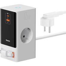 Baseus Power Combo Dijital Powerstrip 65W Şarj Cihazı