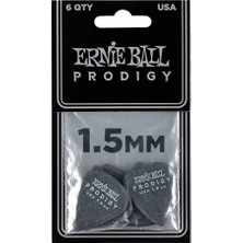 Ernie Ball P09199 Prodigy Siyah Delrin 1.5 mm 1s 6'lı Paket Pena