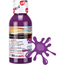 Red Apple Akrilik Boya Mor (PURPLE)100 Ml. Doğadan Ilham Alan Renkler.