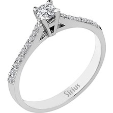 Sirius Pırlanta Toplam 0,30 Karat Pırlanta Tektaş Yüzük 0415R0037