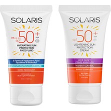 Solaris Tüm Cilt Tipleri Için Güneş Kremi Spf 50+ (50 Ml) ve Leke Karşıtı Güneş Kremi Spf 50+ (50 Ml)