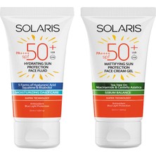 Solaris Tüm Cilt Tipleri Için Güneş Kremi Spf 50+ (50 Ml) ve Yağlı Cilt Tipleri Için Güneş Kremi Spf 50+ (50 Ml)