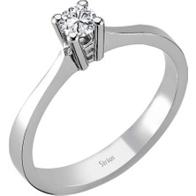 Sirius Pırlanta 0,20 Karat Pırlanta Tektaş Yüzük 0415R0045