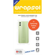 Wrapsol Samsung Galaxy A05 Mat Arka ve Yan Koruyucu Poliüretan Film