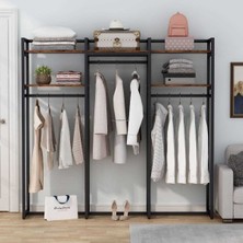 Zizuva Zaragoza 3 Bölmeli Açık Gardırop Modeli | TD3253