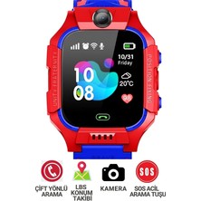 My Watch LBS Konumlu Akıllı Çocuk Takip Saati Sim Kartlı Arama, Kameralı, Gizli Dinleme Özellikli Q19 - Kırmızı