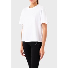 Ea7 Pamuklu Boyfriend Fit Bisiklet Yaka T Shirt Kadın T Shirt 6RTT10 Tjdzz 1100