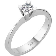 Sirius Pırlanta F Renk 0,41 Karat Pırlanta Tektaş Yüzük 0415R0056