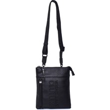 Versace Jeans Couture Dikey Ön Cepli Erkek Çapraz Askılı Çanta