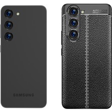 Prolysus Samsung Galaxy S23 Plus Kılıf Deri Desenli En Kaliteli Silikon Kılıf