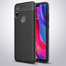 Prolysus Xiaomi Redmi Note 6 Pro Kılıf Deri Desenli En Kaliteli Silikon Kılıf