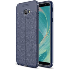 Prolysus Samsung Galaxy J4 Plus Kılıf Deri Desenli En Kaliteli Silikon Kılıf