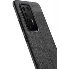 Prolysus Huawei P40 Pro Kılıf Deri Desenli En Kaliteli Silikon Kılıf