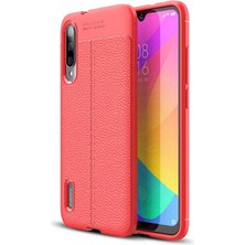 Prolysus Xiaomi Mi 9 Lite Kılıf Deri Desenli En Kaliteli Silikon Kılıf