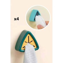 Xolo Havlu Bez Tutucu 4 Adet Banyo Mutfak Havlu Bez Askısı (Cloth Holder) XLS503