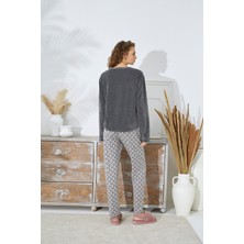 Sevim 15051 Bayan Nakışlı Pijama Takım