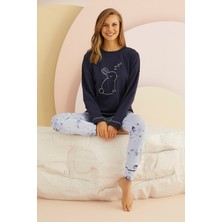 Sevim 13907 Bayan Nakışlı Pijama Takım