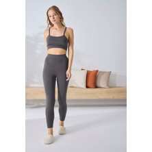 Sevim 14456 Bayan Nakışlı Uzun Tayt Takım