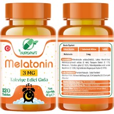 Yurdavit Melatonin 3 Mg 120 Tablet Potassium Magnesium Complex 60 Tablet