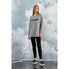 Gizzey 20858 Gizzey Baskılı Taytlı Takım