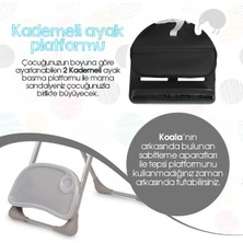 Kiwi Koala All In One Katlanır Tekerlekli Minderli Lüks Mama Sandalyesi