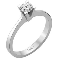 Sirius Pırlanta G Renk 0,30 Karat Pırlanta Tektaş Yüzük 0415R0065