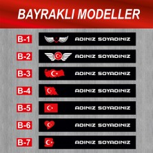 Parker Işıksız Kabartma Kişiye Özel ( Bayraklı Model ) Motorsiklet Plakalık - Motor Plakalık