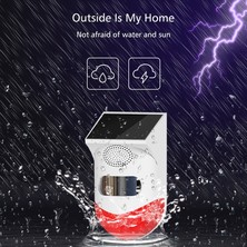 Gaman Hareket Sensörlü Solar Alarm Uzaktan Kumandalı Caydırıcı Alarm Sireni Güneş Enerjili 100 Desibel