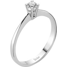 Sirius Pırlanta G Renk 0,15 Karat Pırlanta Tektaş Yüzük 0415R0071