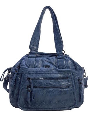 Baginn Y.s.deri Kadın Omuz Çantası Çok Cepli Çapraz Askılı Bayan Çantası